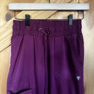 HH Works By Healing Hands Woman's XXS Maroon Scrub Pants‎ Pockets